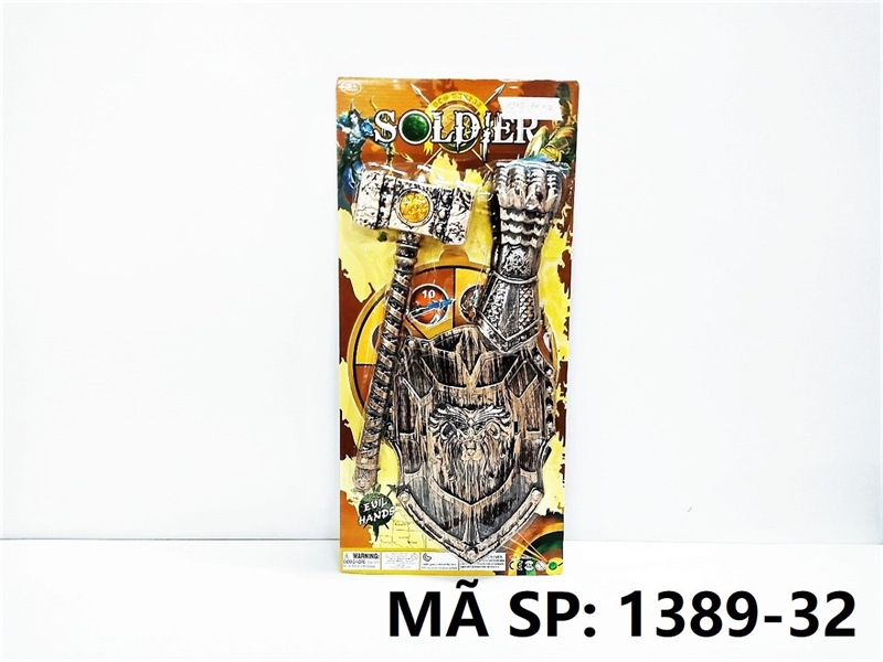 1389-32 VĨ KHIÊN SƯ TỬ + BÚA + GĂNG TAY Solder