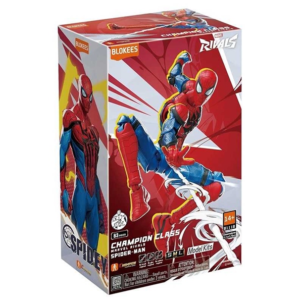 Mô hình - Marvel - Rivals-Champion Class 06 - Spider man - Blokees - EM12