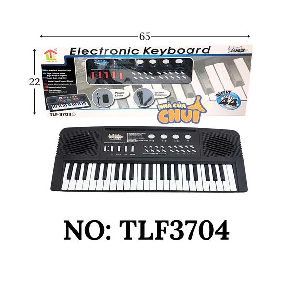 TLF3704 HỘP ĐÀN ORGAN ĐIỆN + MICRO, 44 PHÍM TLF-3703