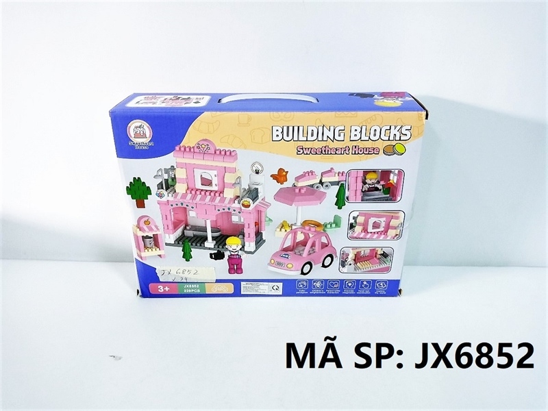 JX6852 HỘP LOGO RÁP NHÀ 229 MIẾNG Building Blocks Sweetheart House
