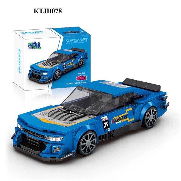 KTJD078 HỘP LOGO RÁP XE HƠI CAMRO 352 MIẾNG SUPER CAR