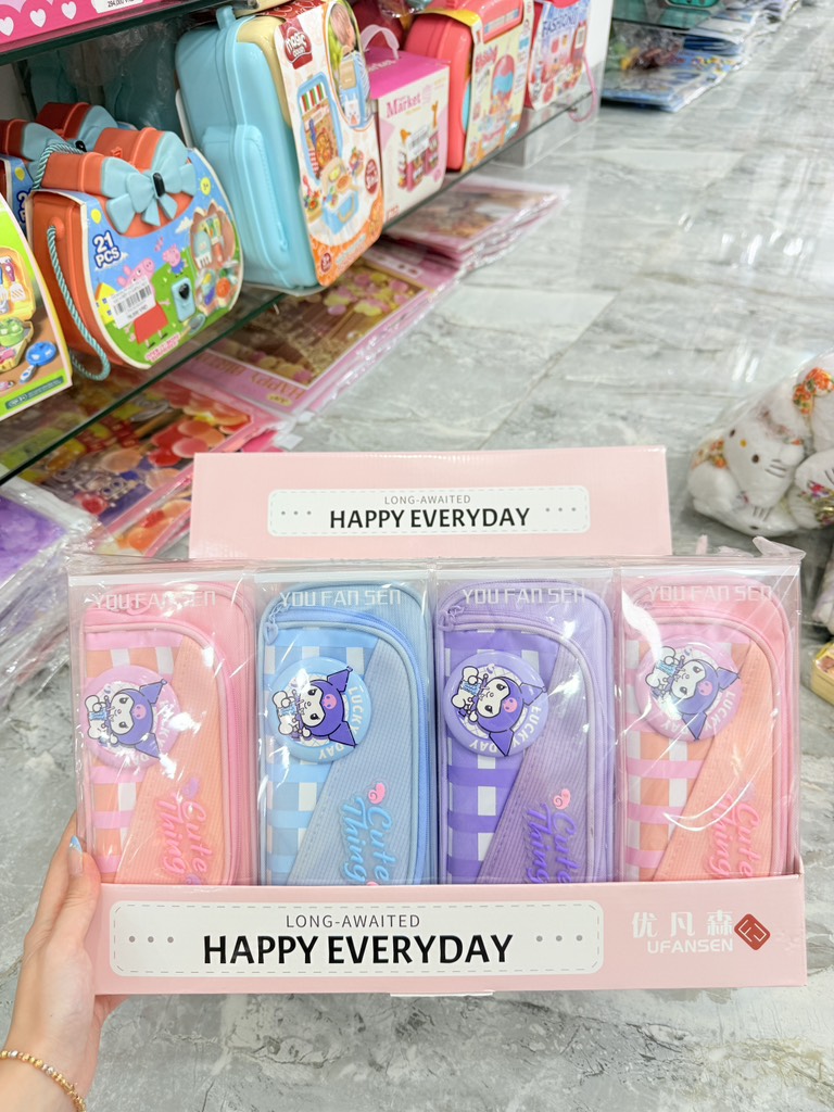HỘP BÚT KUROMI ĐỦ MÀU YOU FAN SEN CUTE THING