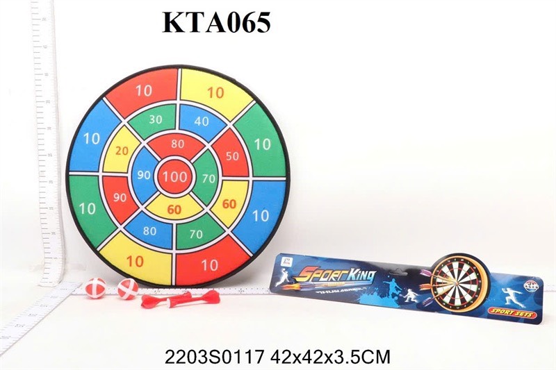 KTA065 TÚI BẢNG PHI TIÊU+ 2C HÍT+ 2T BANH 42CM SPORT KING (PVC) 42X42X3.5