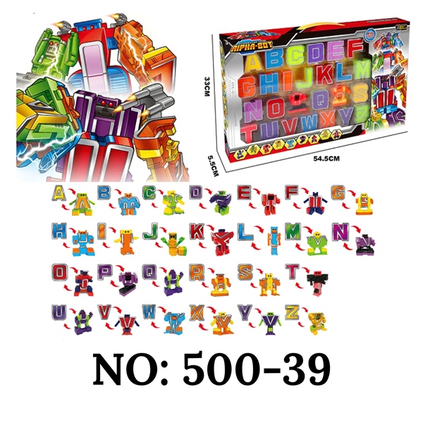 500-39 HỘP RÁP ROBO BIẾN HÌNH CHỮ CÁI