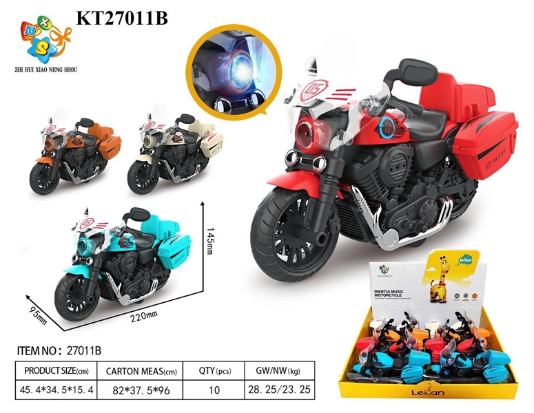 27011B HỘP XE MOTO SẮT PIN NÚT (TRỚN) 8C ĐỦ MÀU LEFAN (LỐC 8C TÍNH CÁI)