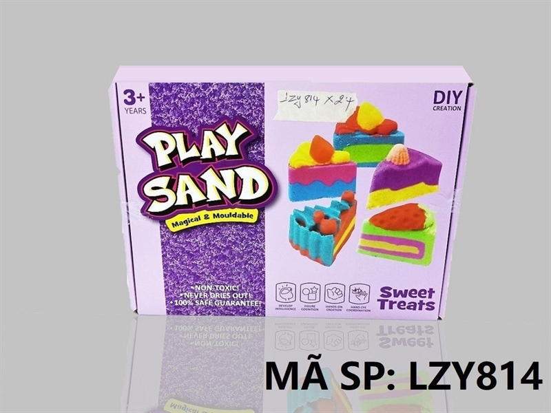 LZY814 HỘP ĐẤT SÉT CÁT MÀU NẶN BÁNH SINH NHẬT Play Sand