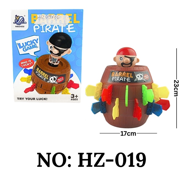HZ019 HỘP ĐÂM HẢI TẶC 1 MẮT (Barrel Pirate) HZ-019