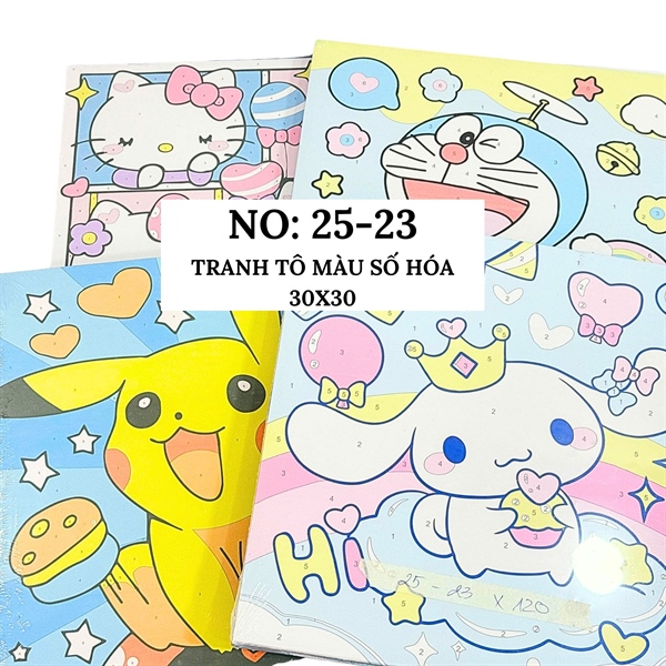 TRANH TÔ MÀU SỐ HÓA 30X30
