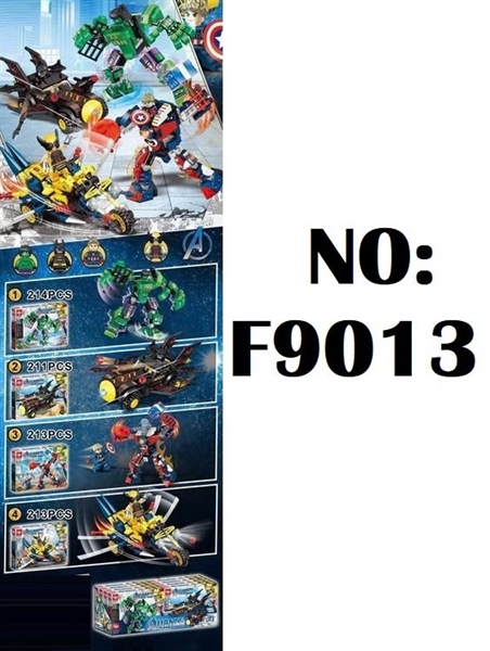 F9013 HỘP LOGO RÁP XE BIẾN HÌNH ROBO SIÊU ANH HÙNG 8C 211 ĐẾN 214 MIẾNG (LỐC 8C TÍNH LỐC) ALLIANEE