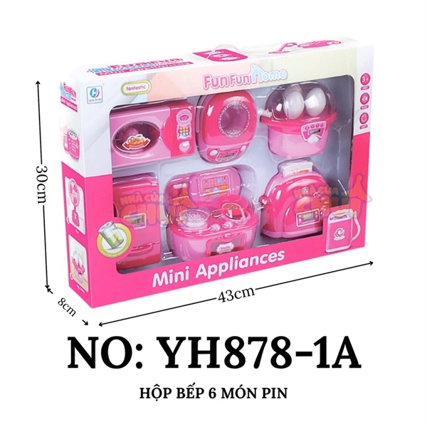 YH878-1A HỘP BẾP 6 MÓN PIN ( LÒ NƯỚNG , NỒI CƠM ĐIỆN , LÒ HẤP , TỦ LẠNH , LÒ NƯỚNG , MÁY NƯỚNG BÁNH MÌ)