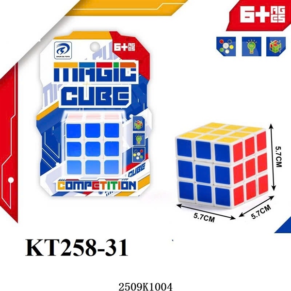 KTA258-31 VĨ RUBIC 3 HÀNG 3X3X3 MAGIC CUBE 5.7X5.7X5.7
