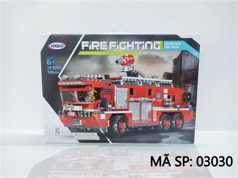 _03030 HỘP LOGO RÁP XE CT CỨU HỎA 720 MIẾNG XB-03030 Fire Fighing