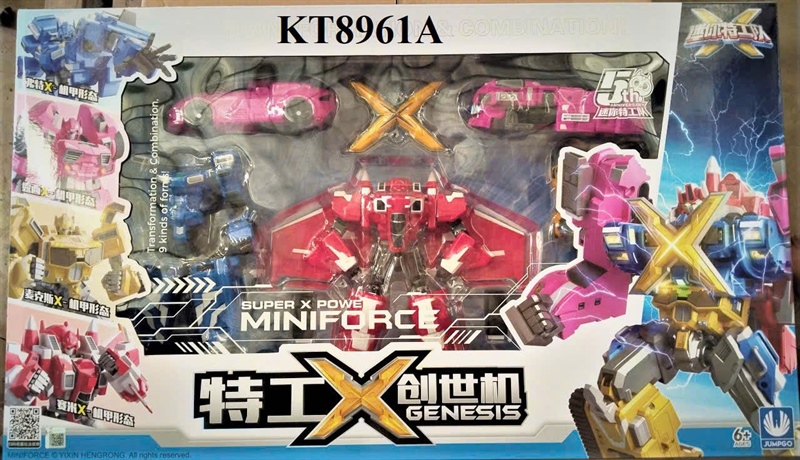 KT8961 HỘP RÁP ROBO BIẾN HÌNH BIỆT ĐỘI SN NHÍ MINIFORCE