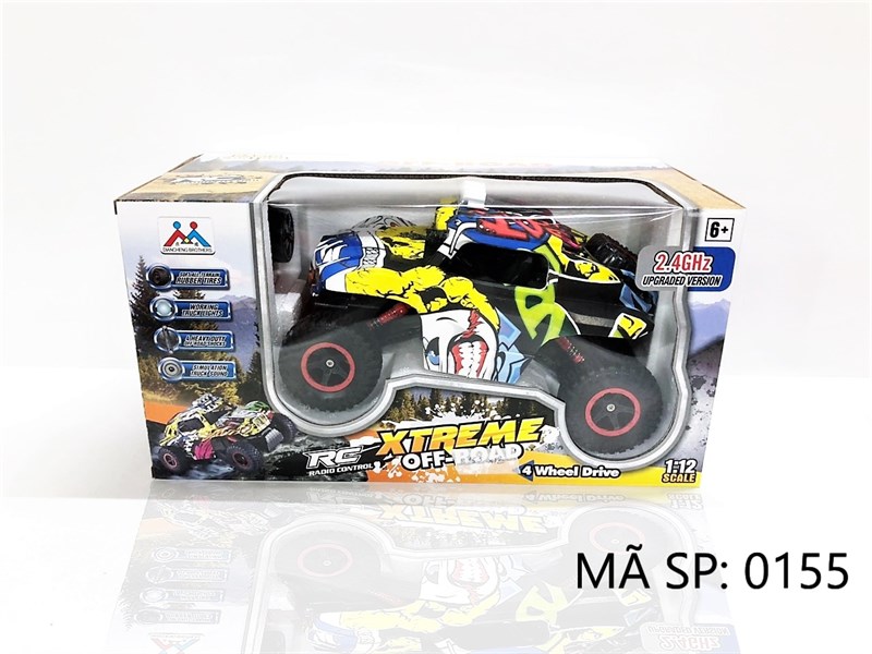 _0155 HỘP XE HƠI ĐỊA HÌNH ĐK CẦN GẠT XOAY, CÓ SẠC TL 1:12 (XTREME OFF-ROAD) _0152