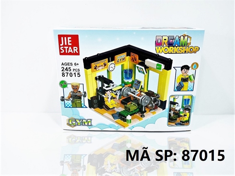 87015 HỘP LOGO RÁP PHÒNG TẬP GYM 245 MIẾNG JIE STAR Dream Workshop