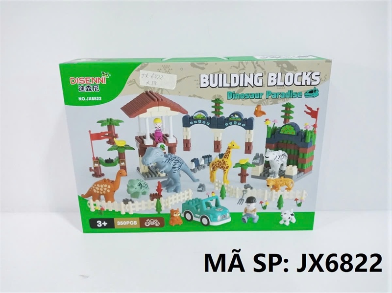 JX6822 HỘP LOGO RÁP SỞ THÚ 350 MIẾNG Building Blocks