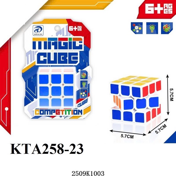 KTA258-23 VĨ RUBIC 3 HÀNG 3X3X3 MAGIC CUBE 5.7X5.7X5.7