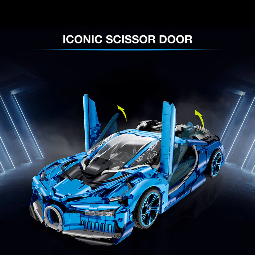 10613 HỘP LOGO RÁP XE HƠI BUGATTI 3762 MIẾNG TL 18 BUJIADI-W16 24CMX60.6CMX28.5CM (PHIÊN BẢN GIỚI HẠN MẠ ĐIỆN)