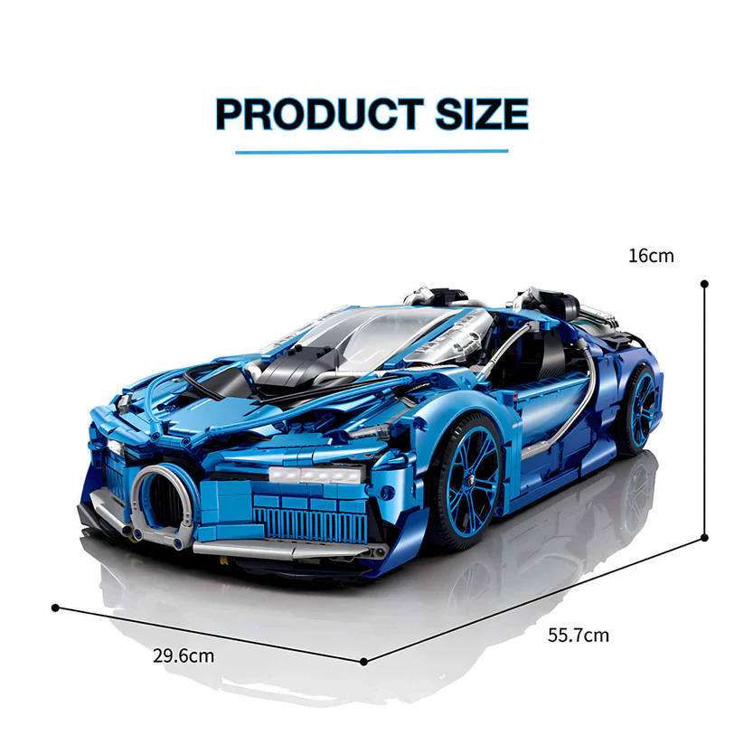 10613 HỘP LOGO RÁP XE HƠI BUGATTI 3762 MIẾNG TL 18 BUJIADI-W16 24CMX60.6CMX28.5CM (PHIÊN BẢN GIỚI HẠN MẠ ĐIỆN)