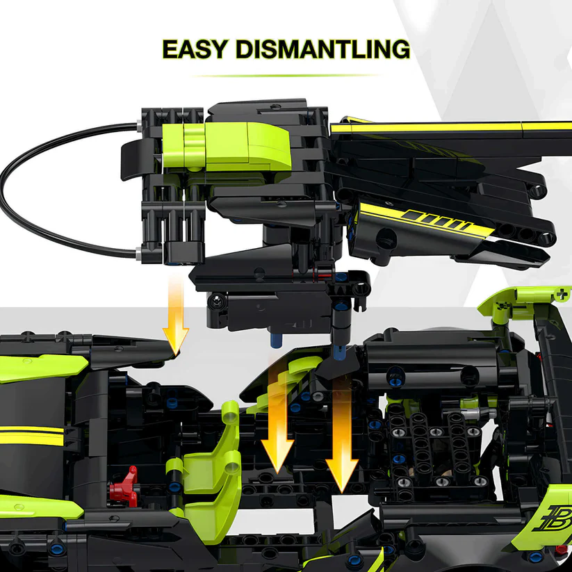 60511 HỘP LOGO RÁP XE HƠI BUGATTI 910 MIẾNG TL 114 10CMX34CMX15CM