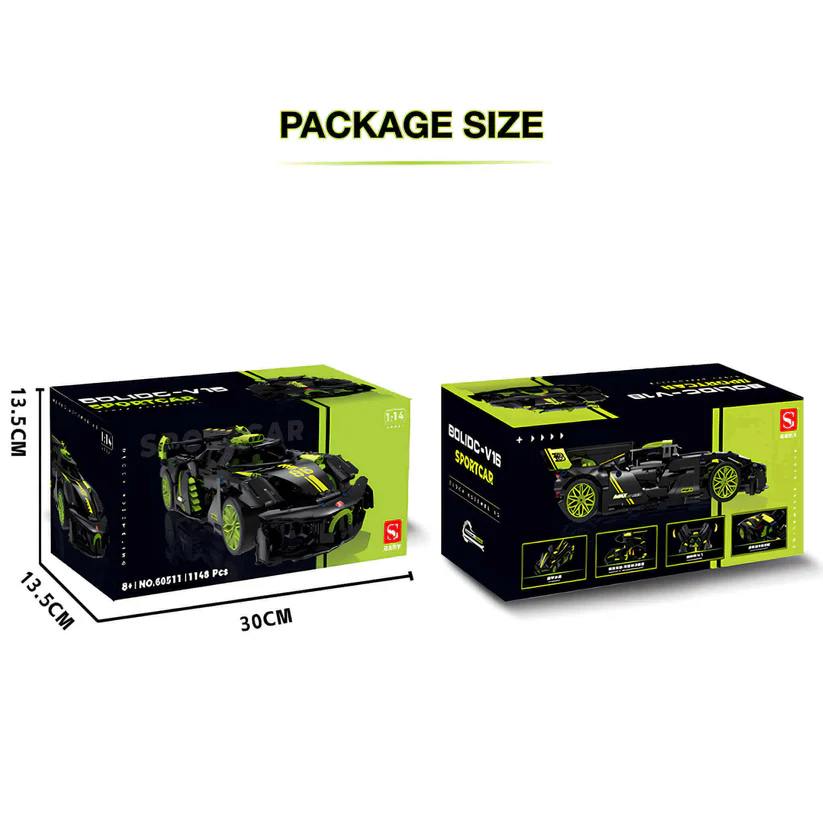 60511 HỘP LOGO RÁP XE HƠI BUGATTI 910 MIẾNG TL 114 10CMX34CMX15CM