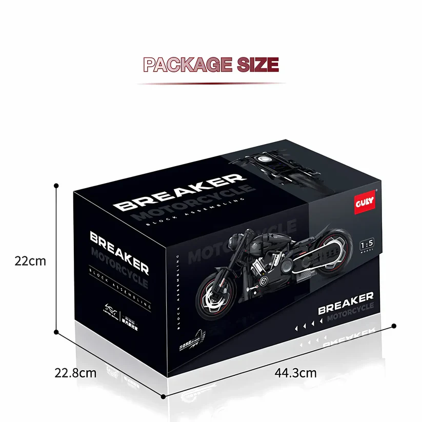 60521 HỘP LOGO RÁP XE MOTO ĐỘT PHÁ HAREI 2050 MIẾNG TL 15 BMW RACEFORGE 23.6CMX20CMX53.5CM (PHIÊN BẢN GIỚI HẠN MẠ ĐIỆN)