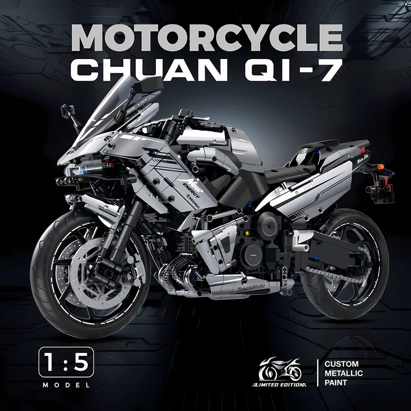 60525 HỘP LOGO RÁP XE MOTO 1973 MIẾNG TL 15 RACEFORGE CHASE THE PULSE (PHIÊN BẢN GIỚI HẠN MẠ ĐIỆN)