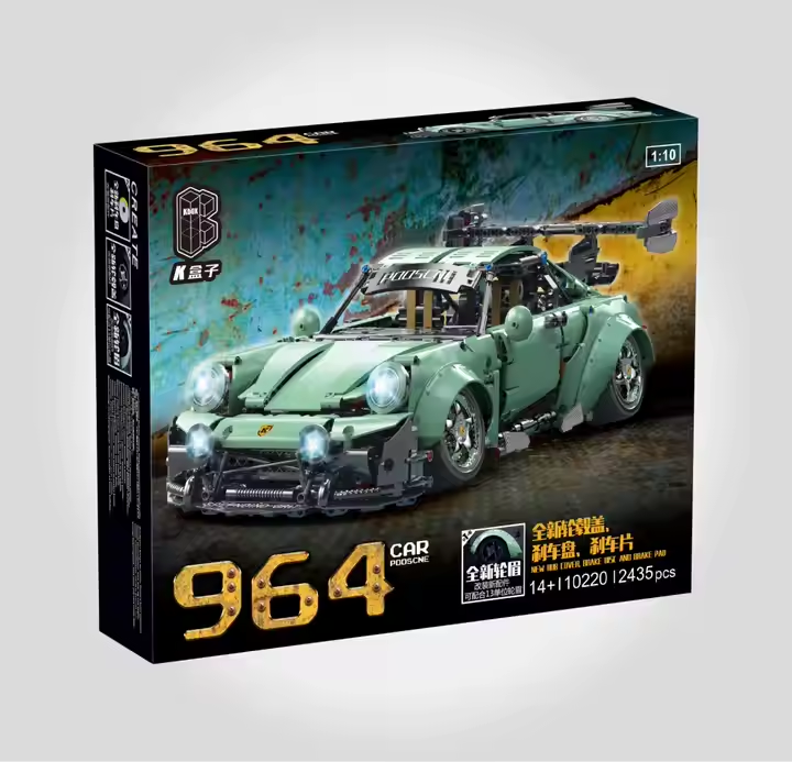 10220 HỘP LOGO RÁP XE HƠI CẢN SAU 2435 MIẾNG TL 1:10 (XANH LÁ) 964 Car Pooscne