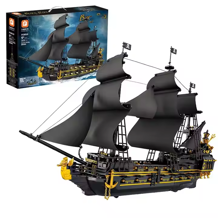 FC6010  HỘP LOGO RÁP TÀU BUỒM ĐEN 2076 MIẾNG  BLACK FEABL