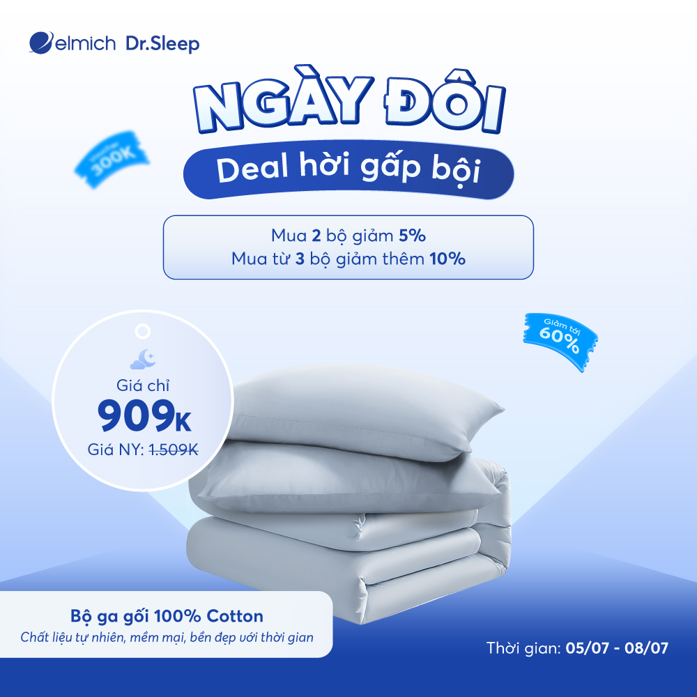 Bộ ga gối cotton