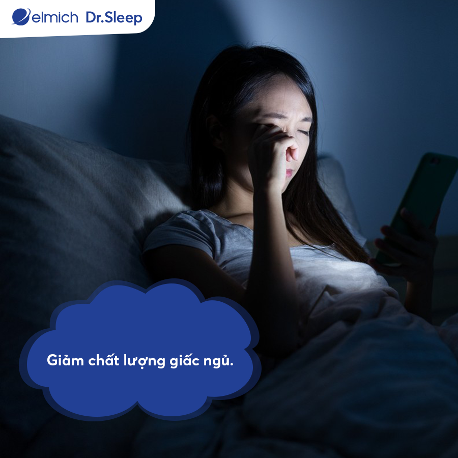 ảnh hưởng từ ánh sáng xanh từ điện thoại