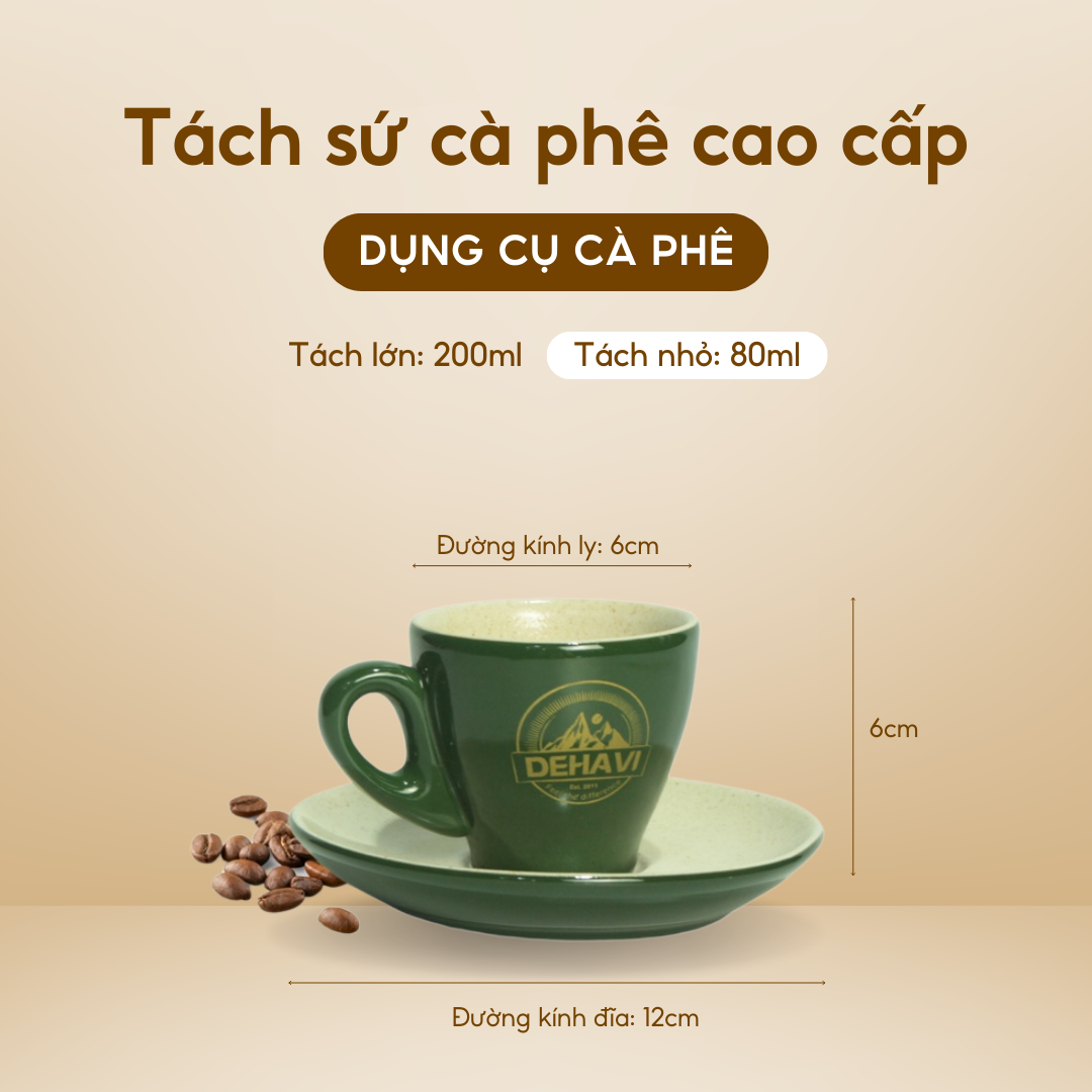 Bộ tách uống Cà phê bằng sứ