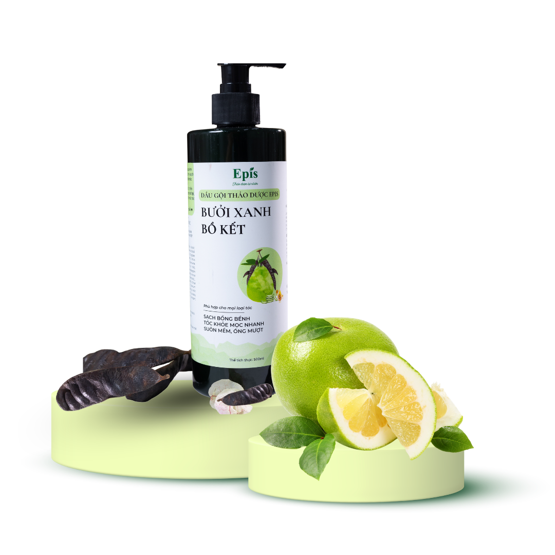 Dầu gội Bưởi Xanh Bồ Kết Epis