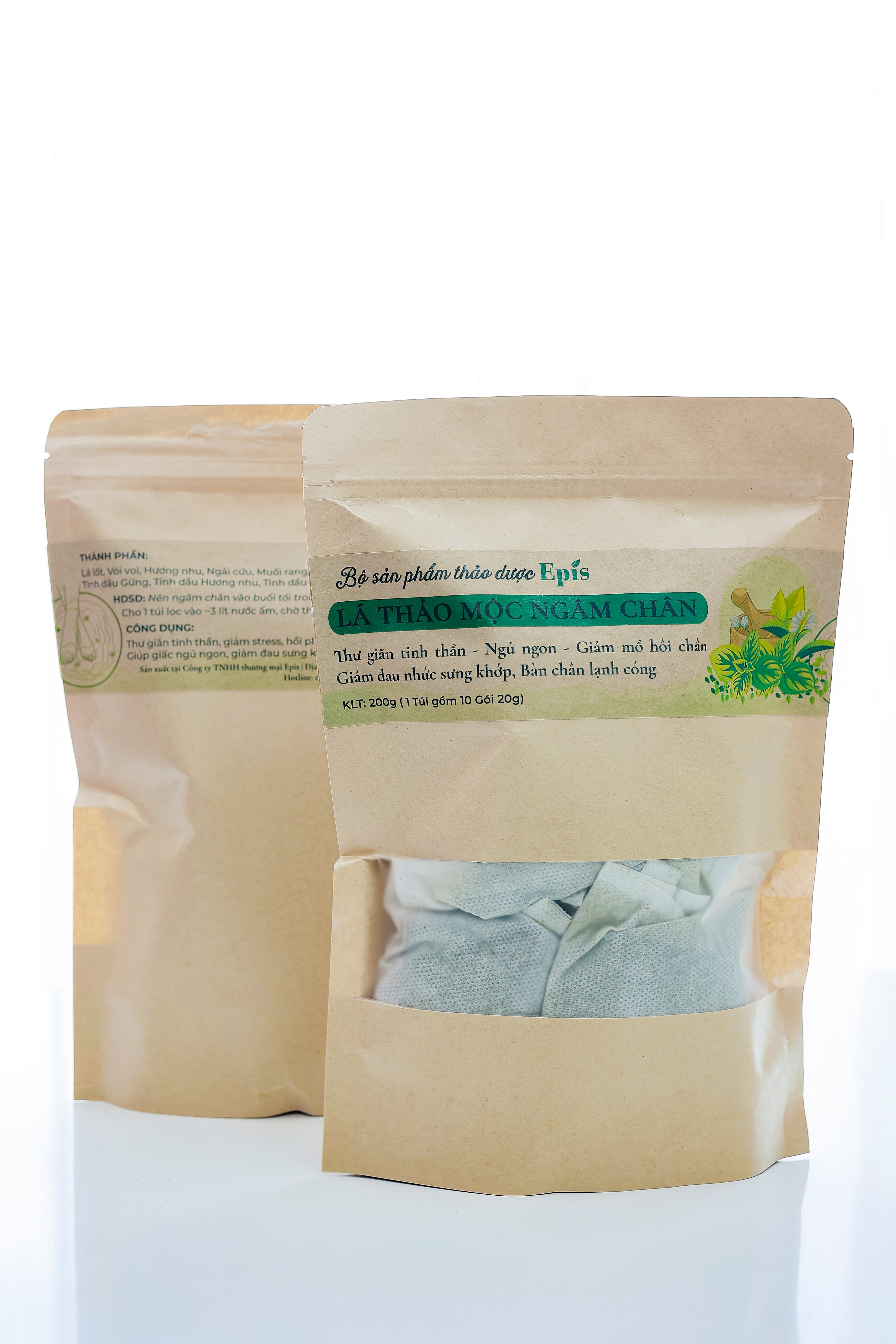 Lá thảo mộc ngâm chân Epis