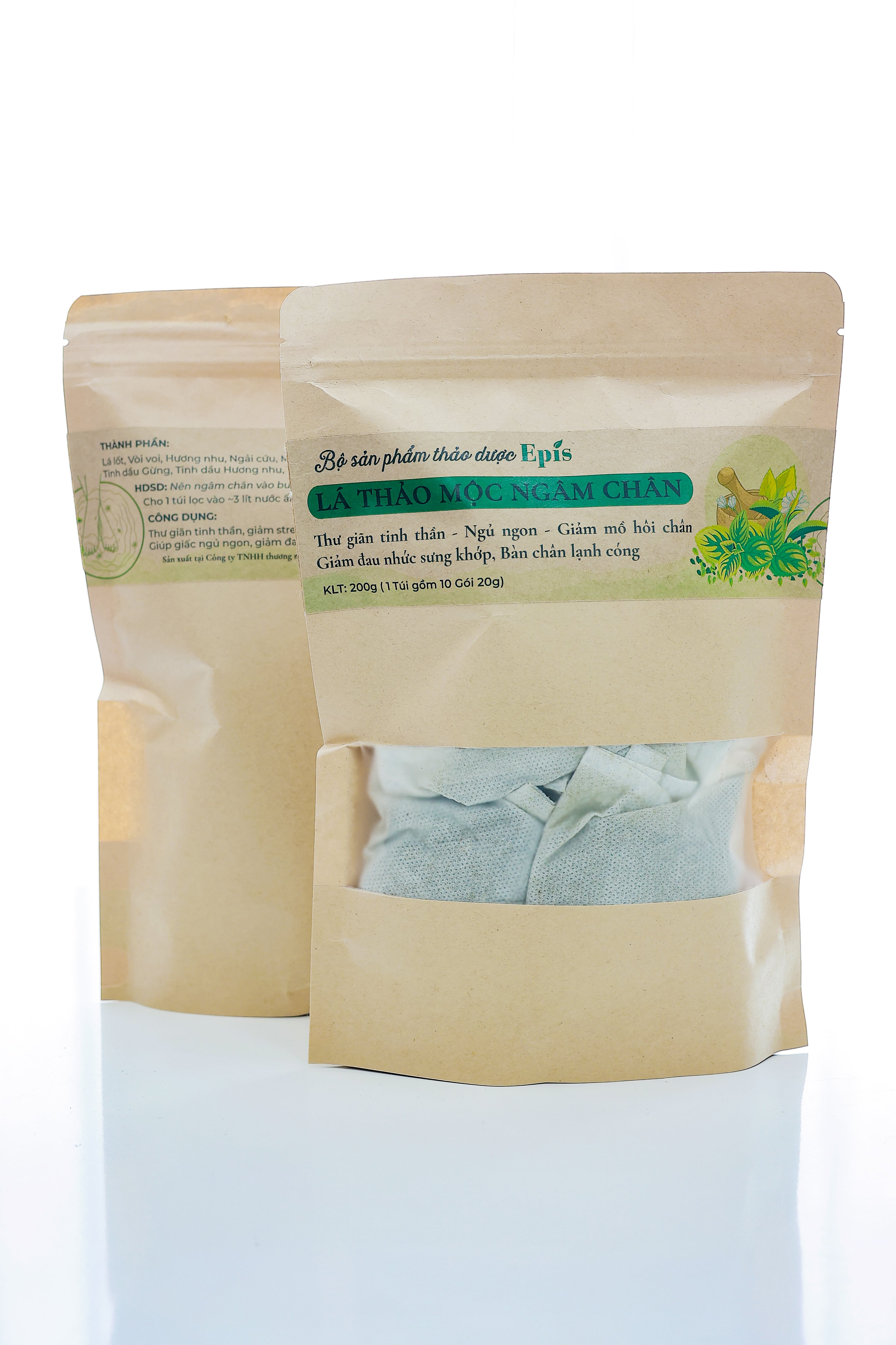 Lá thảo mộc ngâm chân Epis