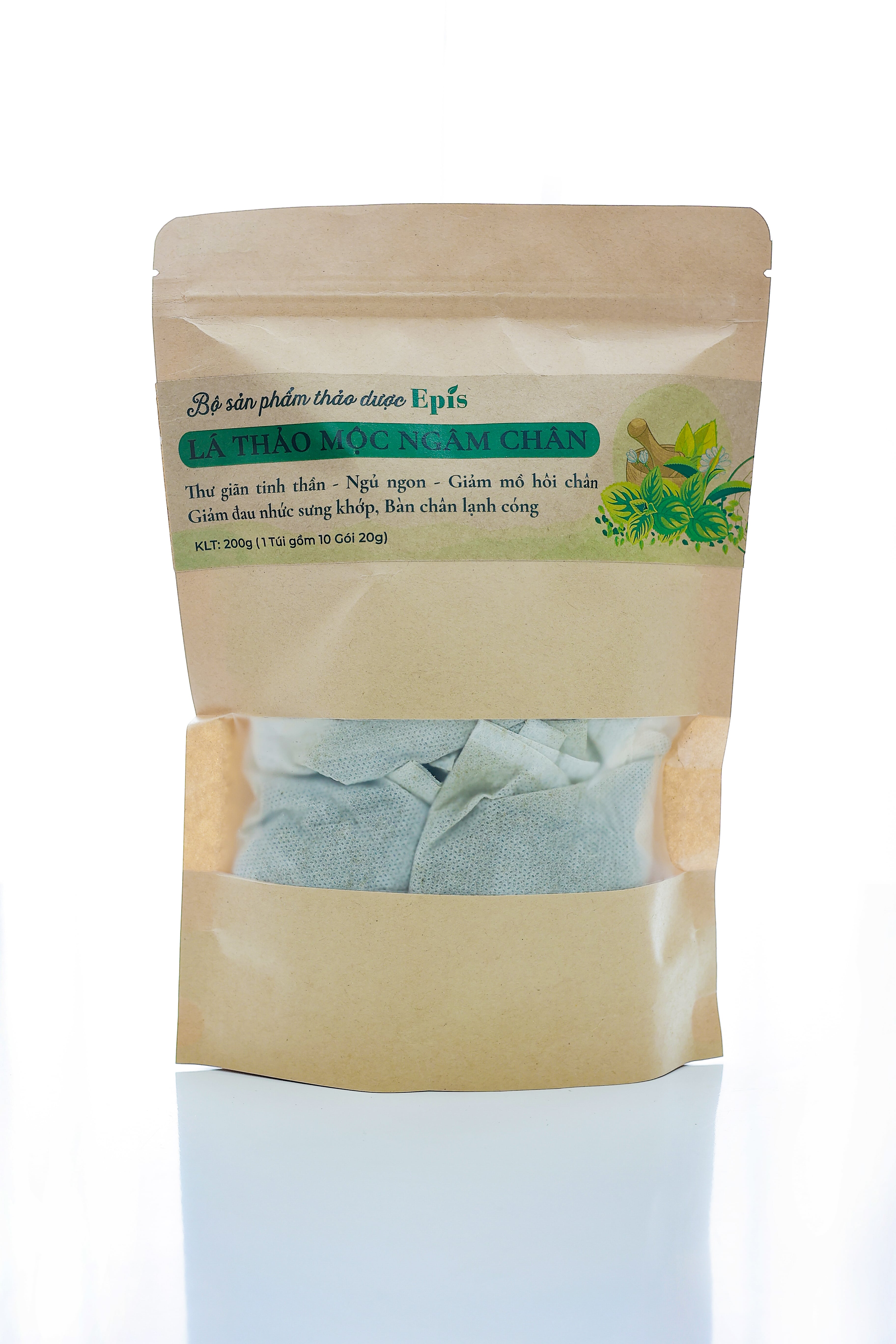 Lá thảo mộc ngâm chân Epis