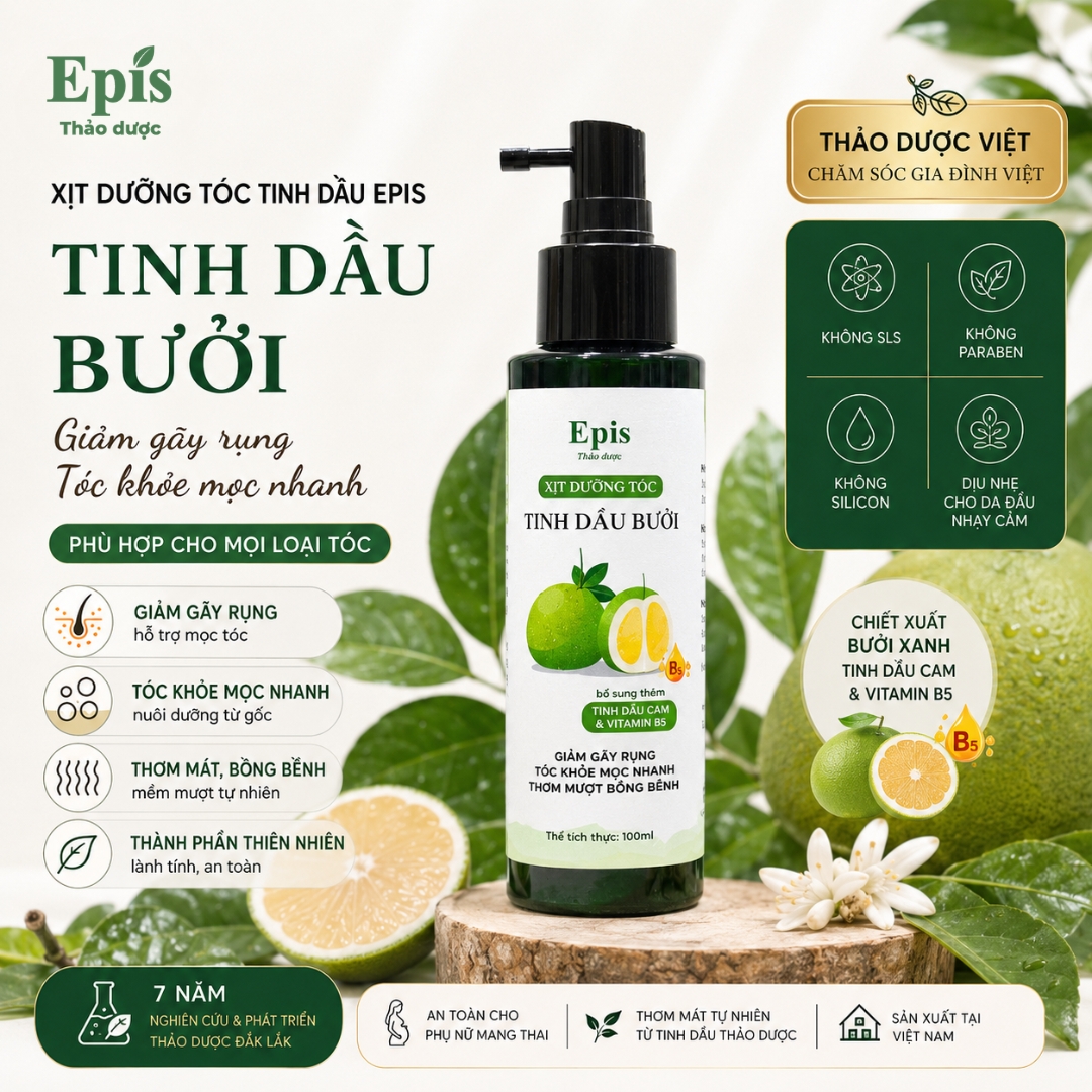 Xịt dưỡng tóc tinh dầu bưởi Epis