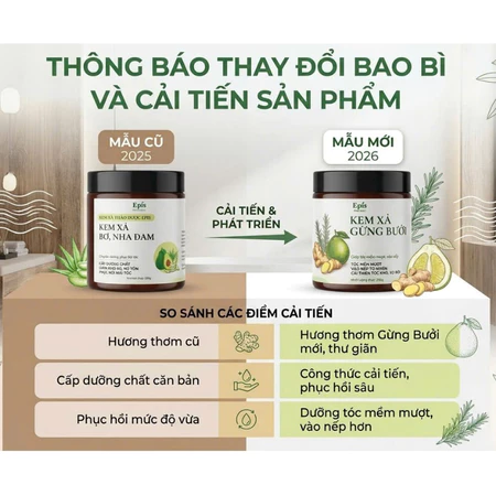 Kem xả gừng bưởi Epis
