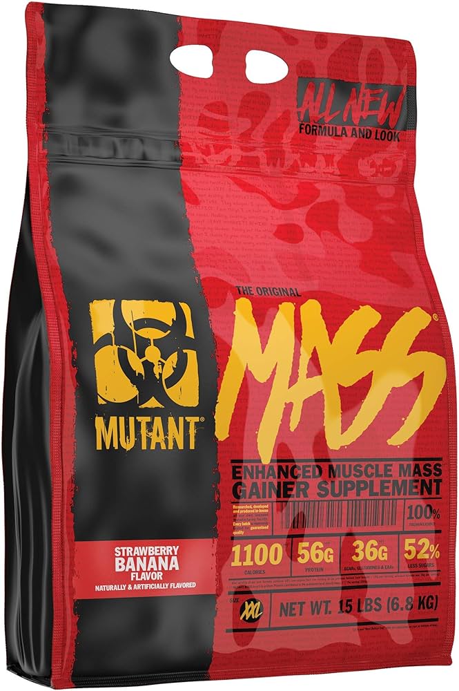 Mutant MASS 15 Lbs - Strawberry Banana