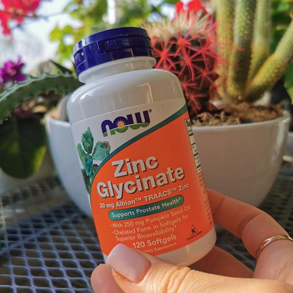 NOW Zinc Glycinate 30 mg 120 Viên