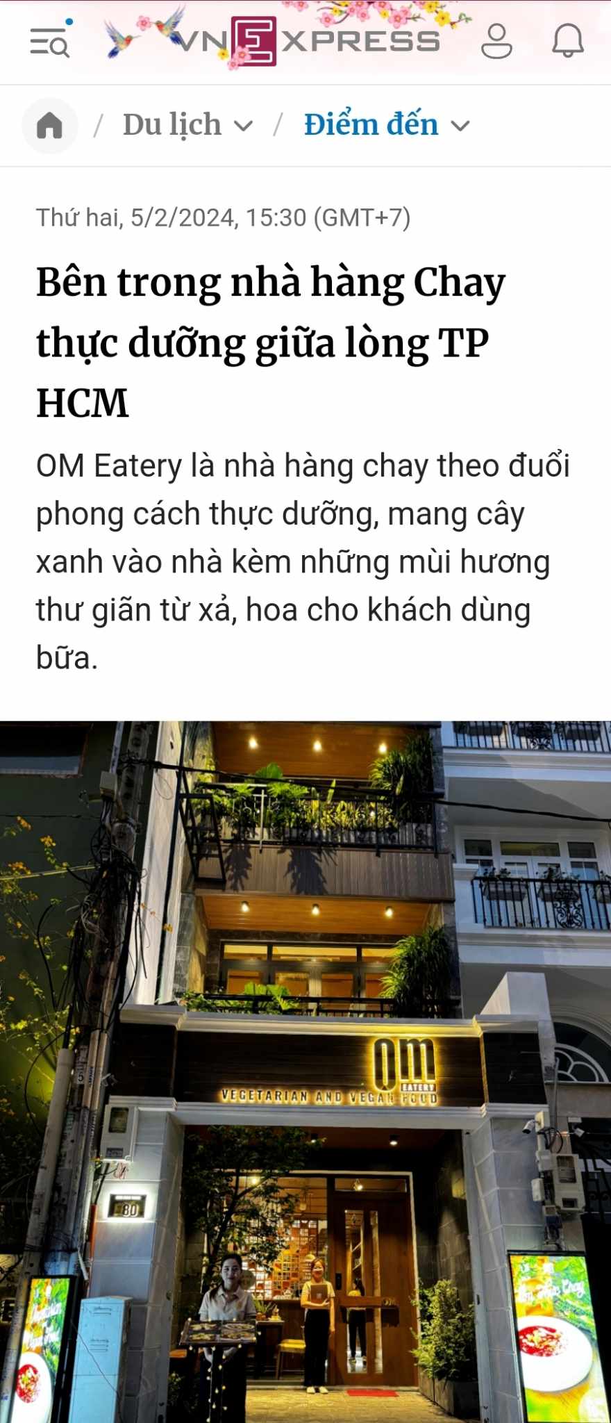 Bên trong nhà hàng Chay thực dưỡng giữa lòng TP HCM - OM Eatery