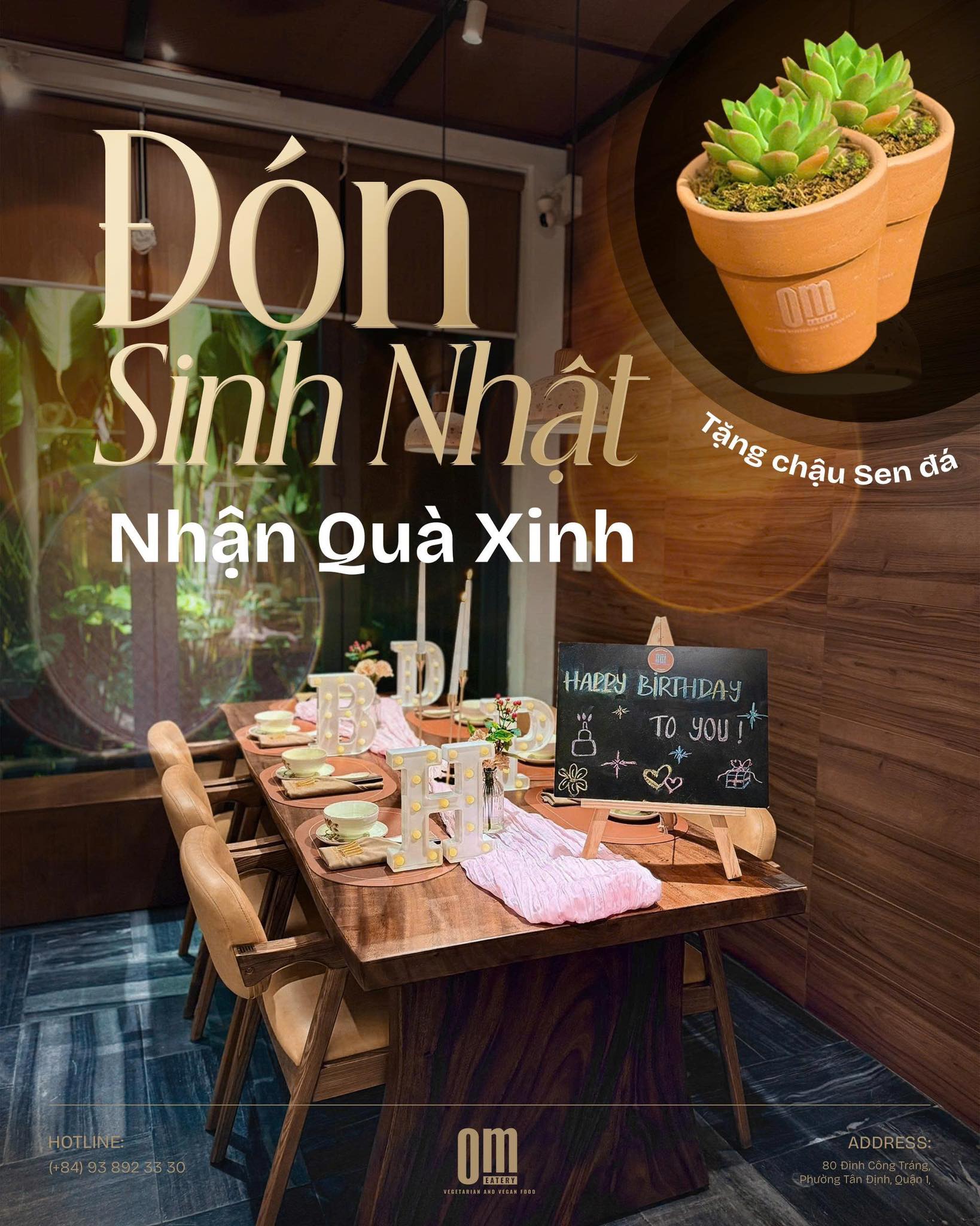 🎉 ĐÓN SINH NHẬT – NHẬN QUÀ XINH TỪ OM EATERY🌿