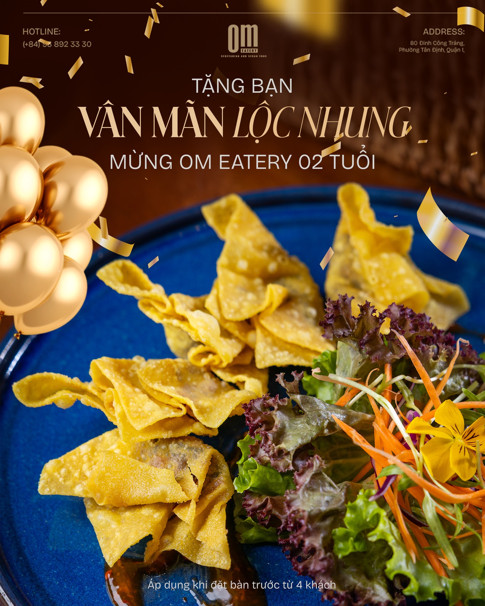 🎉 MỪNG OM EATERY LÊN 2 TUỔI – ƯU ĐÃI TRI ÂN ĐẶC BIỆT 🎉