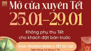🌸 NHÀ HÀNG CHAY OM EATERY MỞ CỬA XUYÊN TẾT, CHÀO ĐÓN MỌI NHÀ SUM VẦY ĐẦU NĂM 🌸