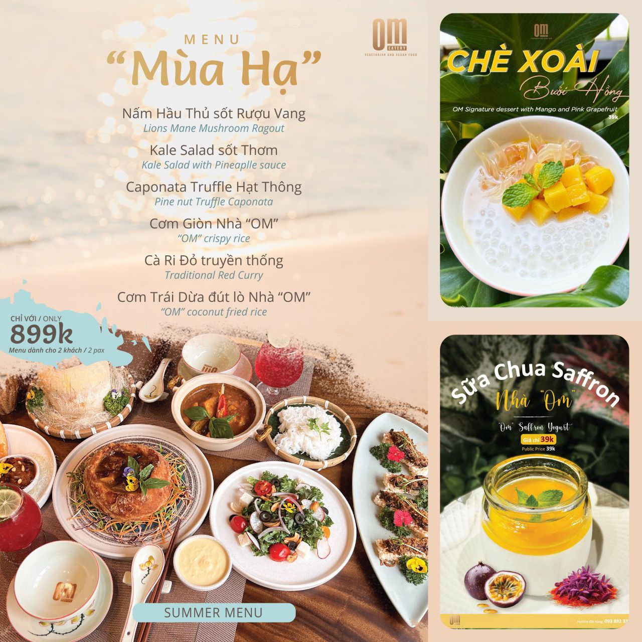 SET MENU ĐẶC BIỆT CHÀO 