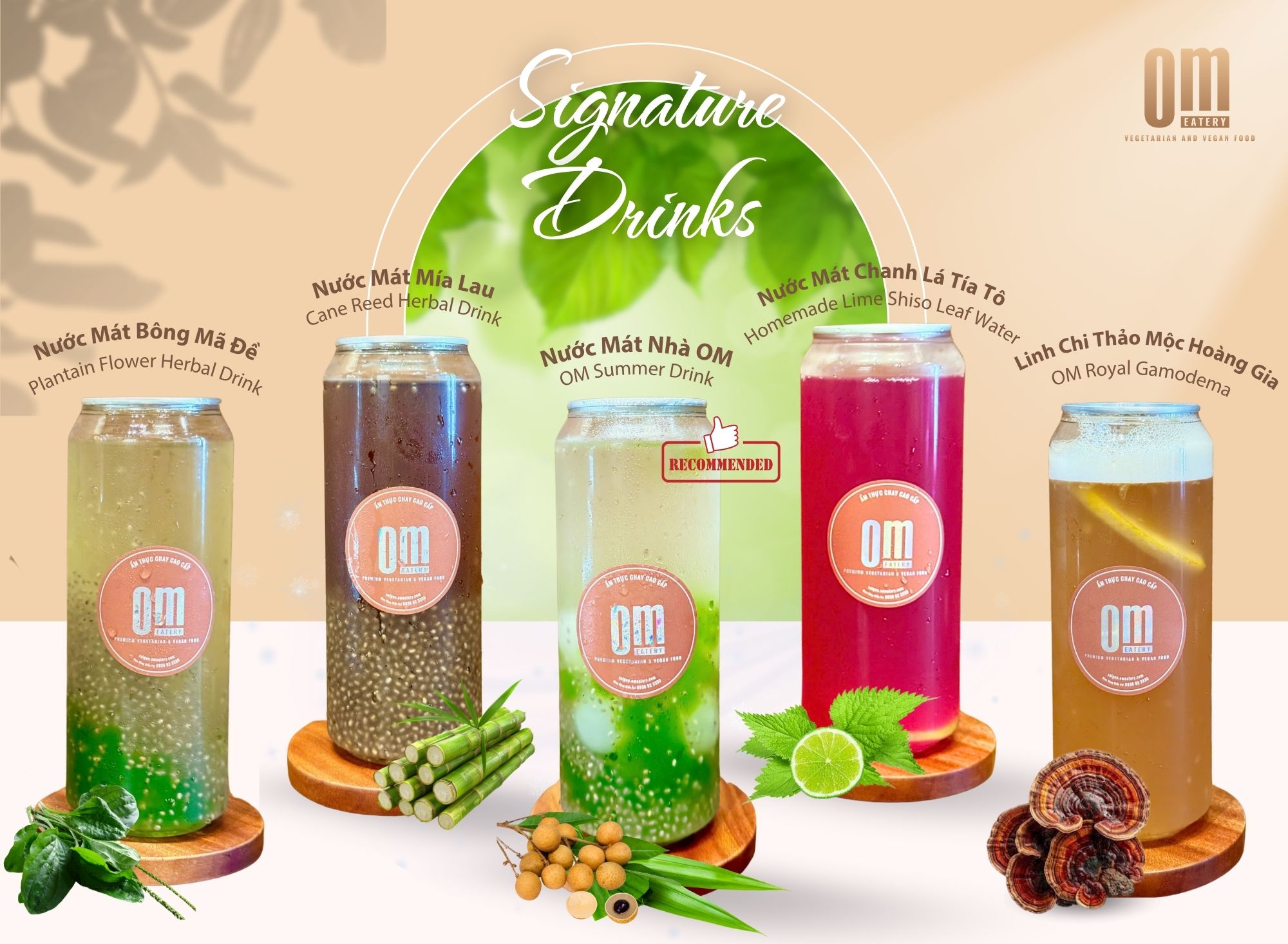 TANDINH Fresh - Ẩm Thưch Chay Thực Dưỡng - Menu