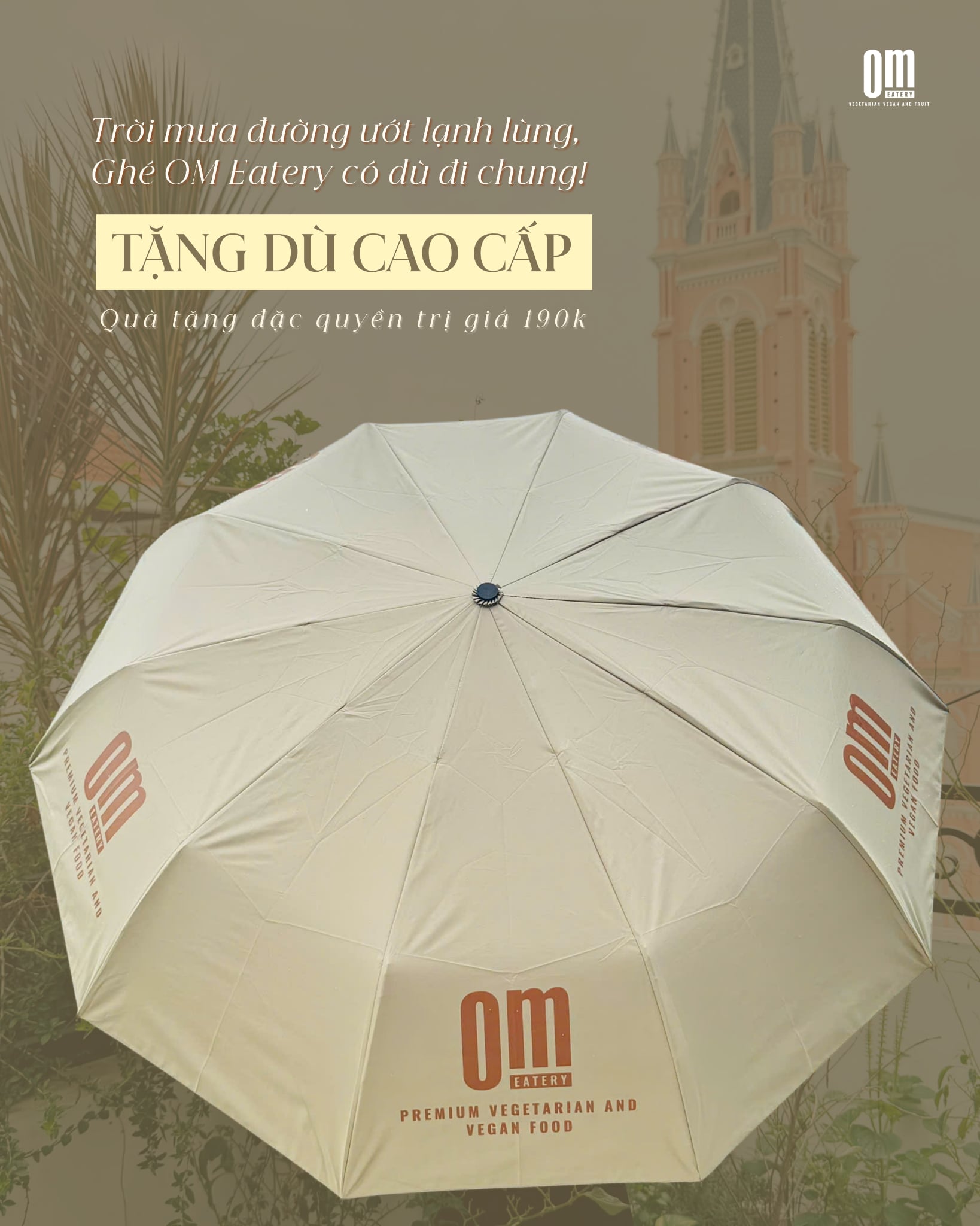 ☔ TRỜI MƯA ĐƯỜNG ƯỚT LẠNH LÙNG, GHÉ OM EATERY CÓ DÙ ĐI CHUNG! ☔