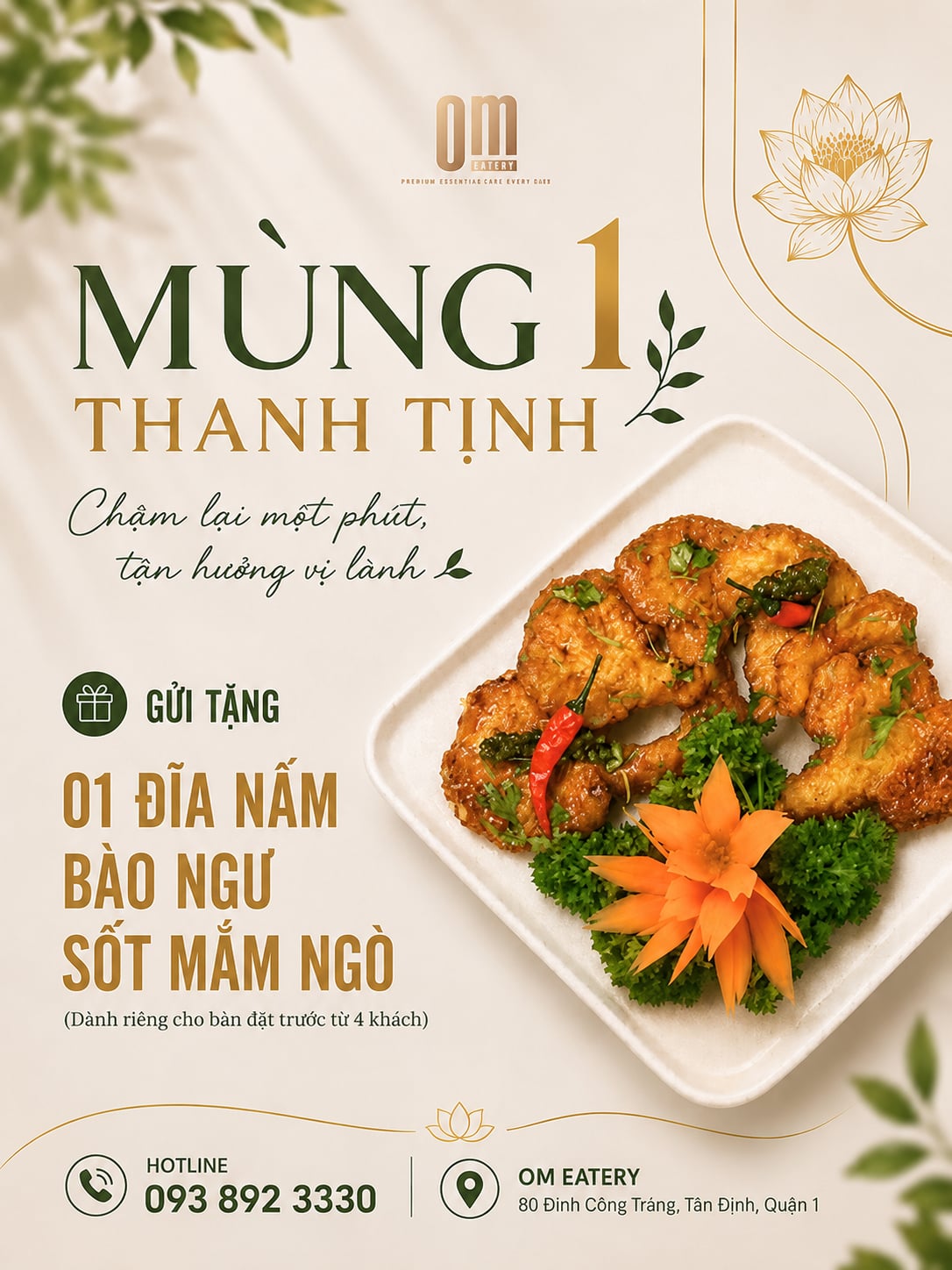 🌿 MÙNG 1 THANH TỊNH - KHỞI ĐẦU THÁNG MỚI BẰNG MỘT BỮA ĂN AN LÀNH 🌿