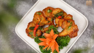 Nấm Bào Ngư Sốt Mắm Ngò Tại OM Eatery: Tinh Hoa Từ Thiên Nhiên / Oyster Mushroom with Cilantro Fish Sauce at OM Eatery: Nature's Essence