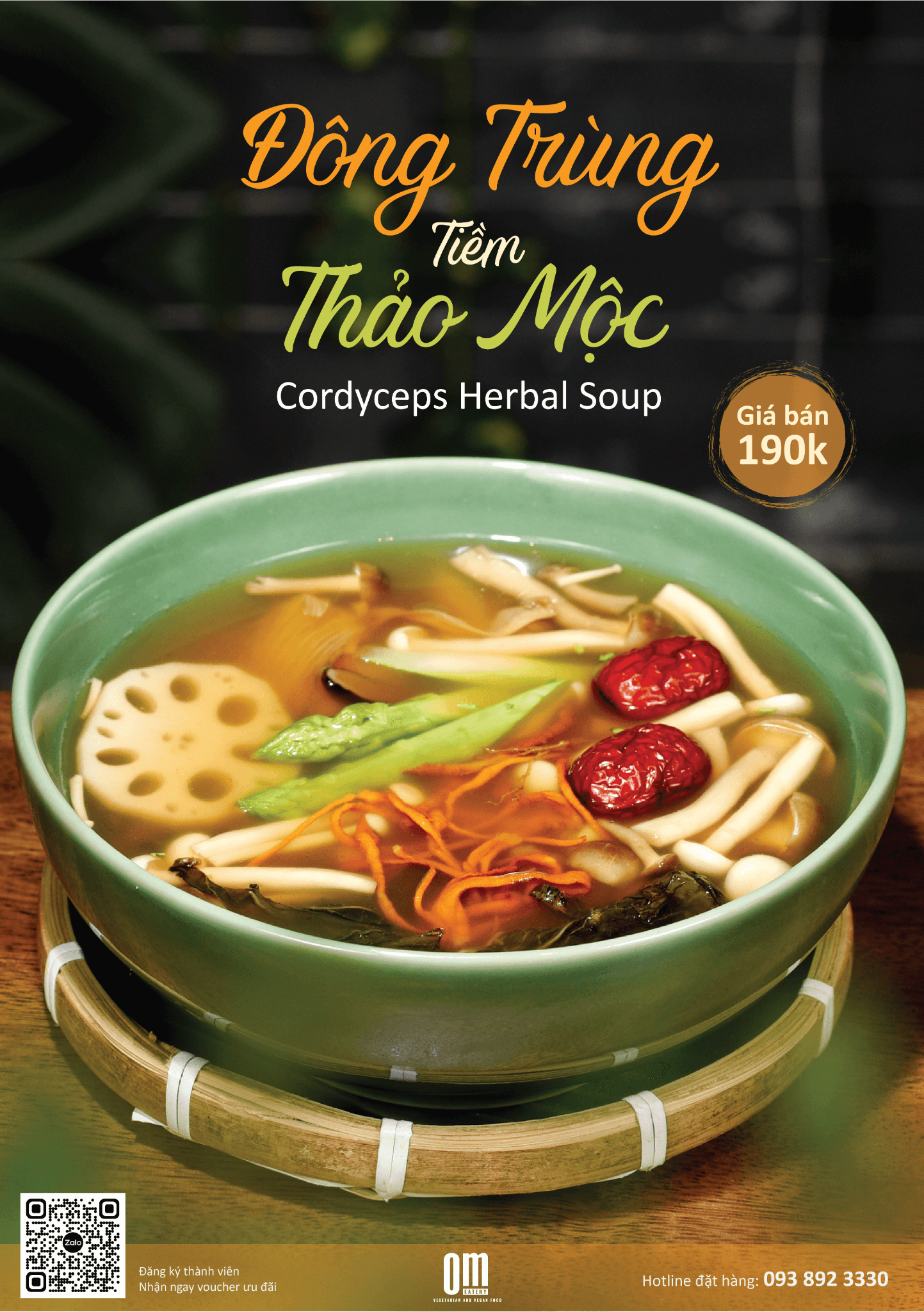 Món mới: Đông Trùng Tiềm Thảo Mộc – Công thức bồi bổ sức khoẻ giúp tăng cường năng lượng